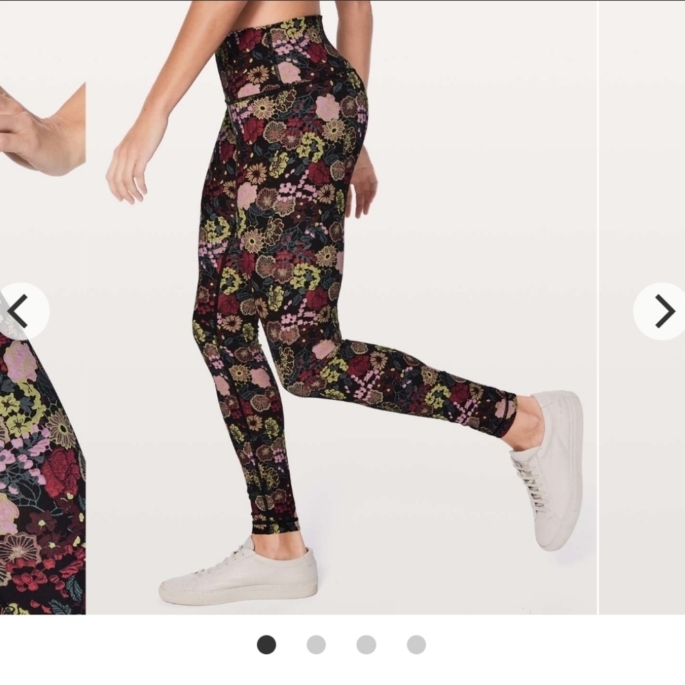 lululemon athletica Floral Patterned Leggings